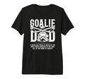 Mens Hockey Goalie Dad Hockey T-Shirt - Casual Everyday Wear for Adults