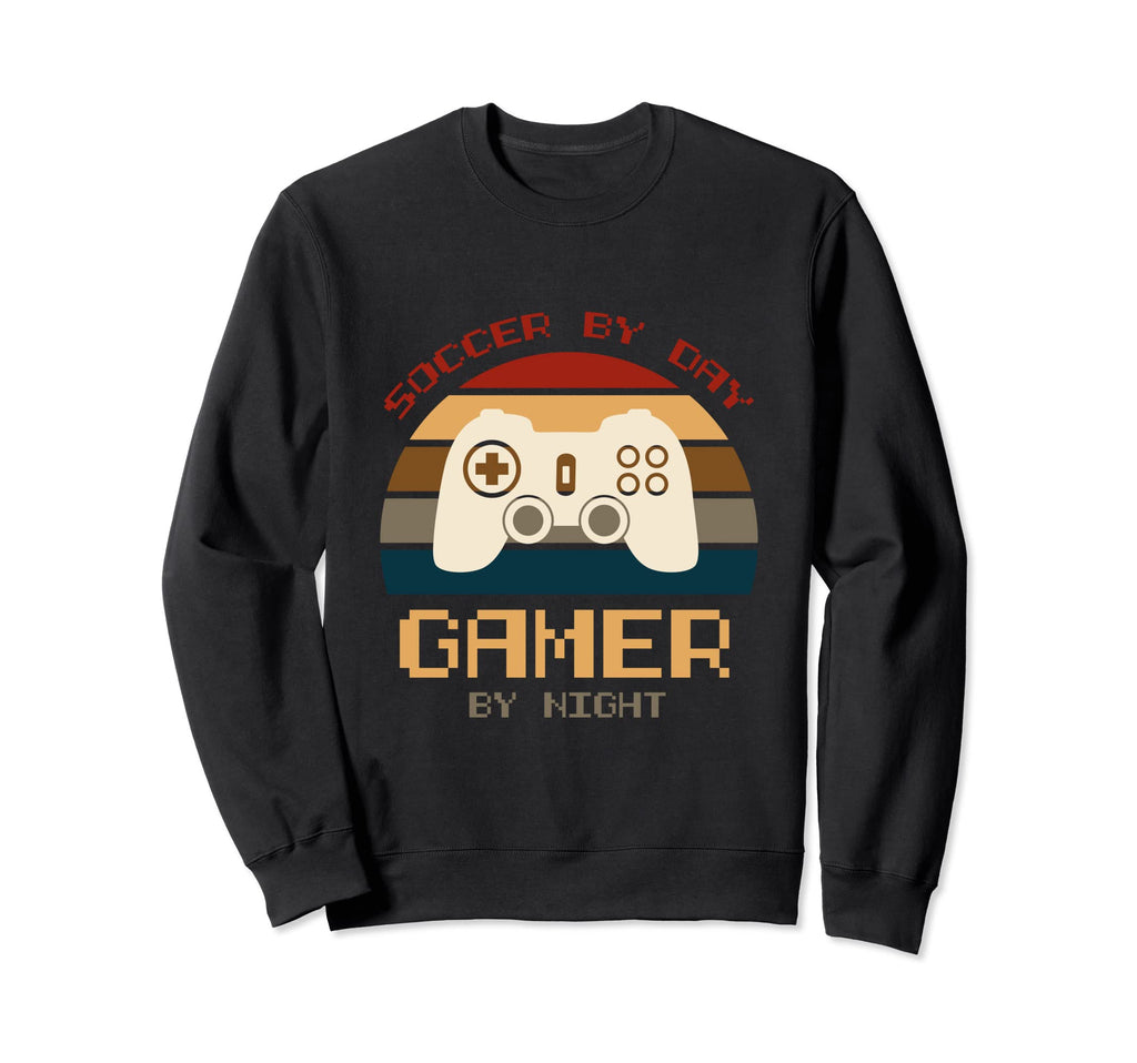 Soccer Day Gamer Night Soccer Goal Sweatshirt - Minimalist Print Unisex