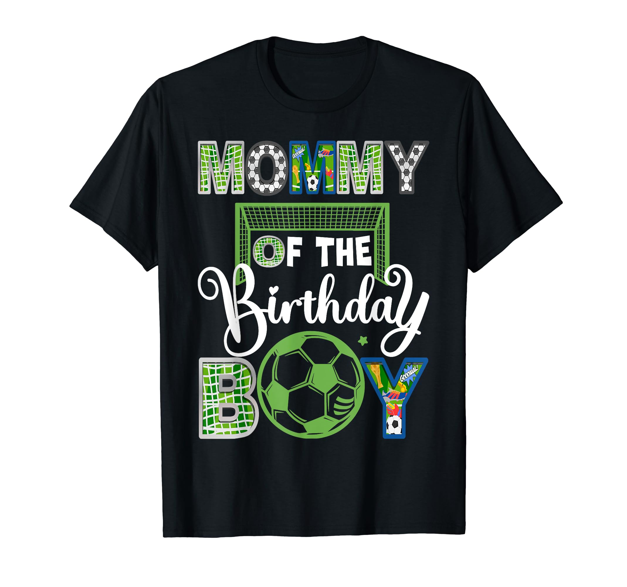 Mommy Birthday Soccer Baller Birthday T-Shirt - Custom Art Print for Adults