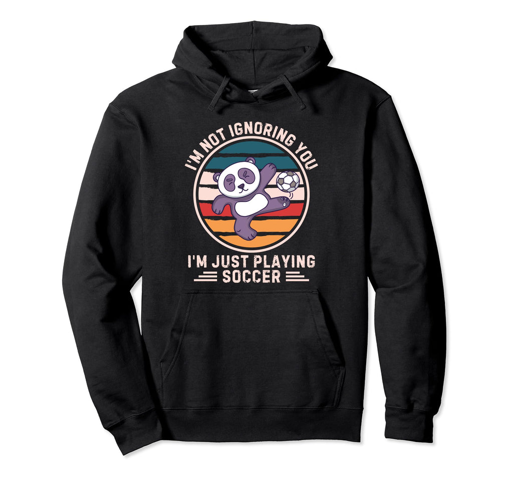 Panda Im Not Ignoring You Im Just Hoodie - Novelty Apparel for Adults