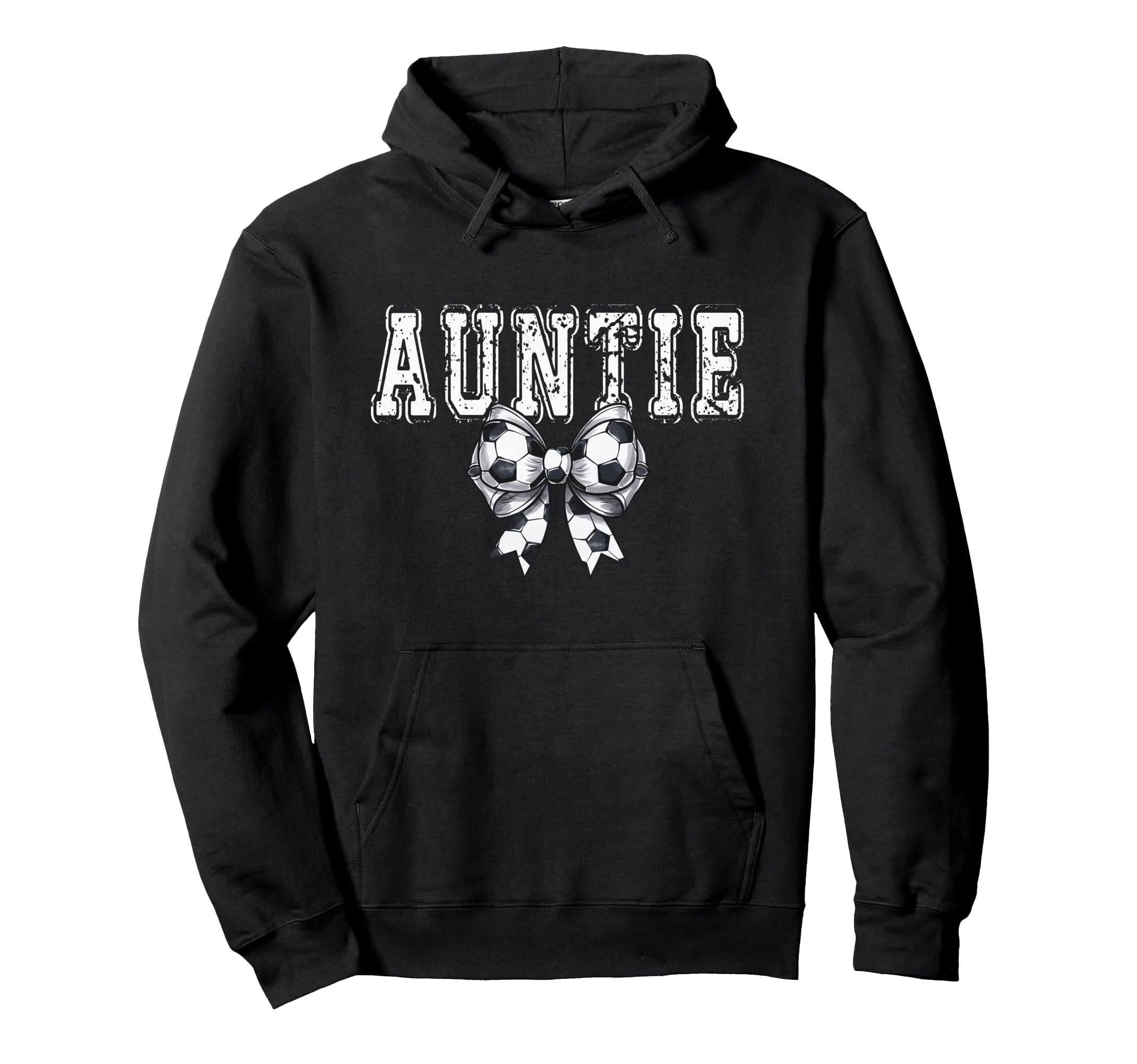 Coquette Soccer Auntie Spirit Hoodie - Casual Everyday Wear Men Women