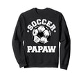 Soccer Papaw Soccer Ball Distressed Sweatshirt - Custom Art Print Unisex