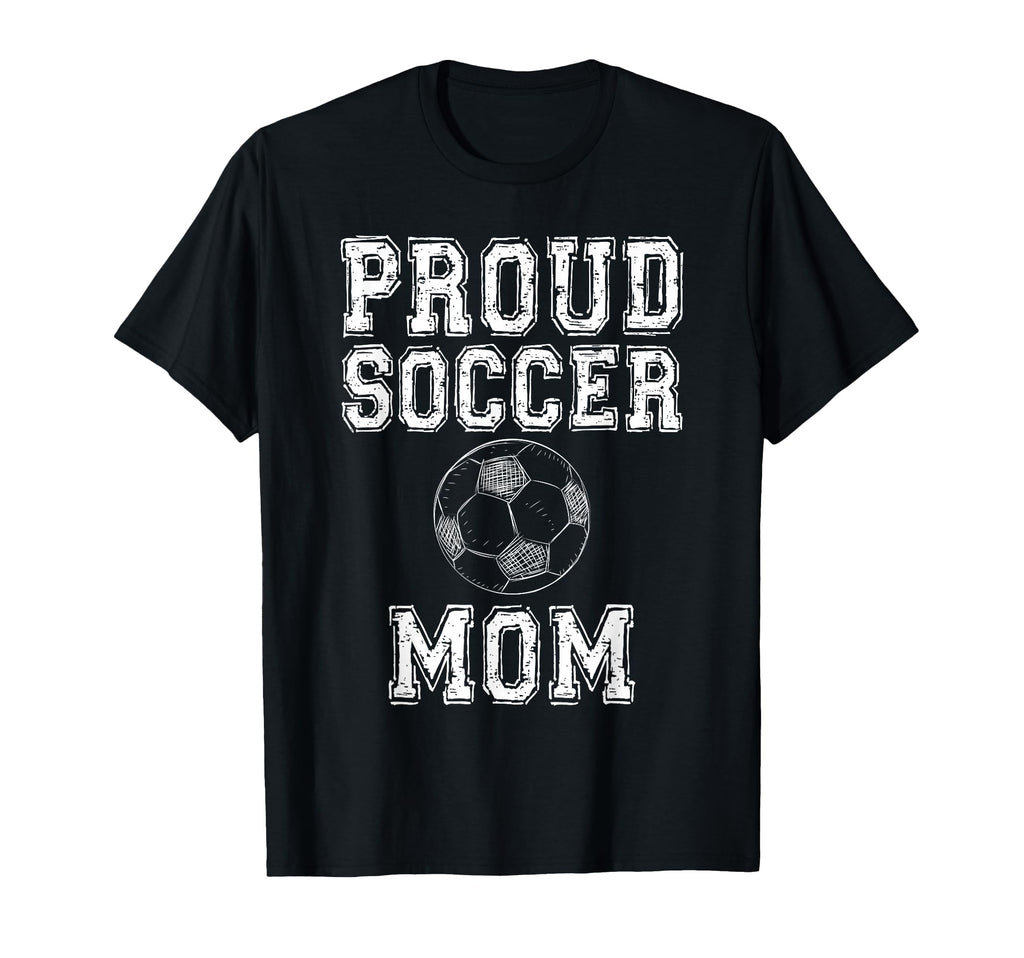 Proud Soccer Mom Game Day Sports Parent T-Shirt - Graphic Print Unisex
