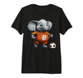 Football Elephants Tri Blend T-Shirt - Aesthetic Graphic for Adults