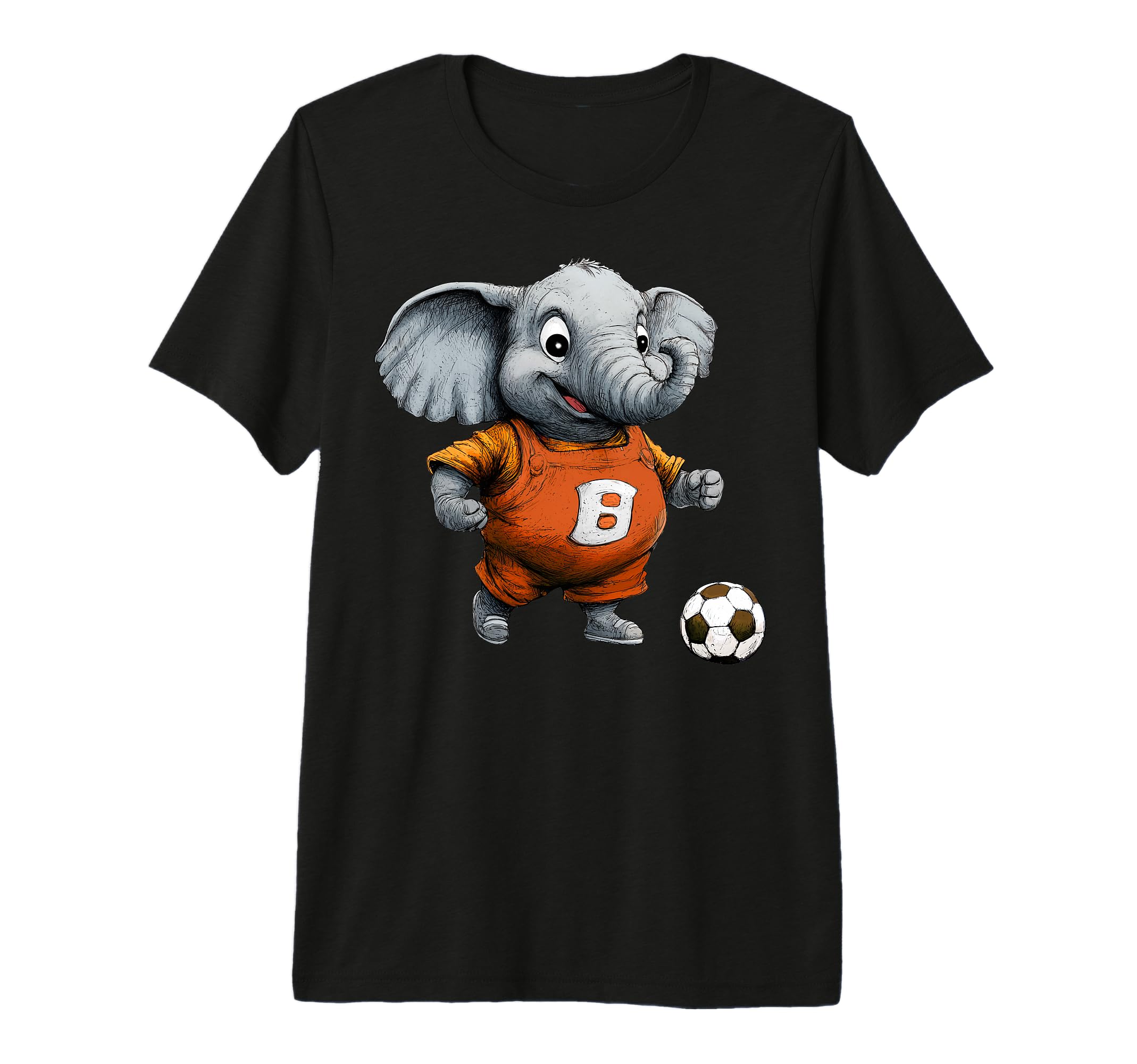 Football Elephants Tri Blend T-Shirt - Aesthetic Graphic for Adults