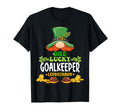 One Lucky Goalkeeper Leprechaun St T-Shirt - Novelty Apparel Unisex
