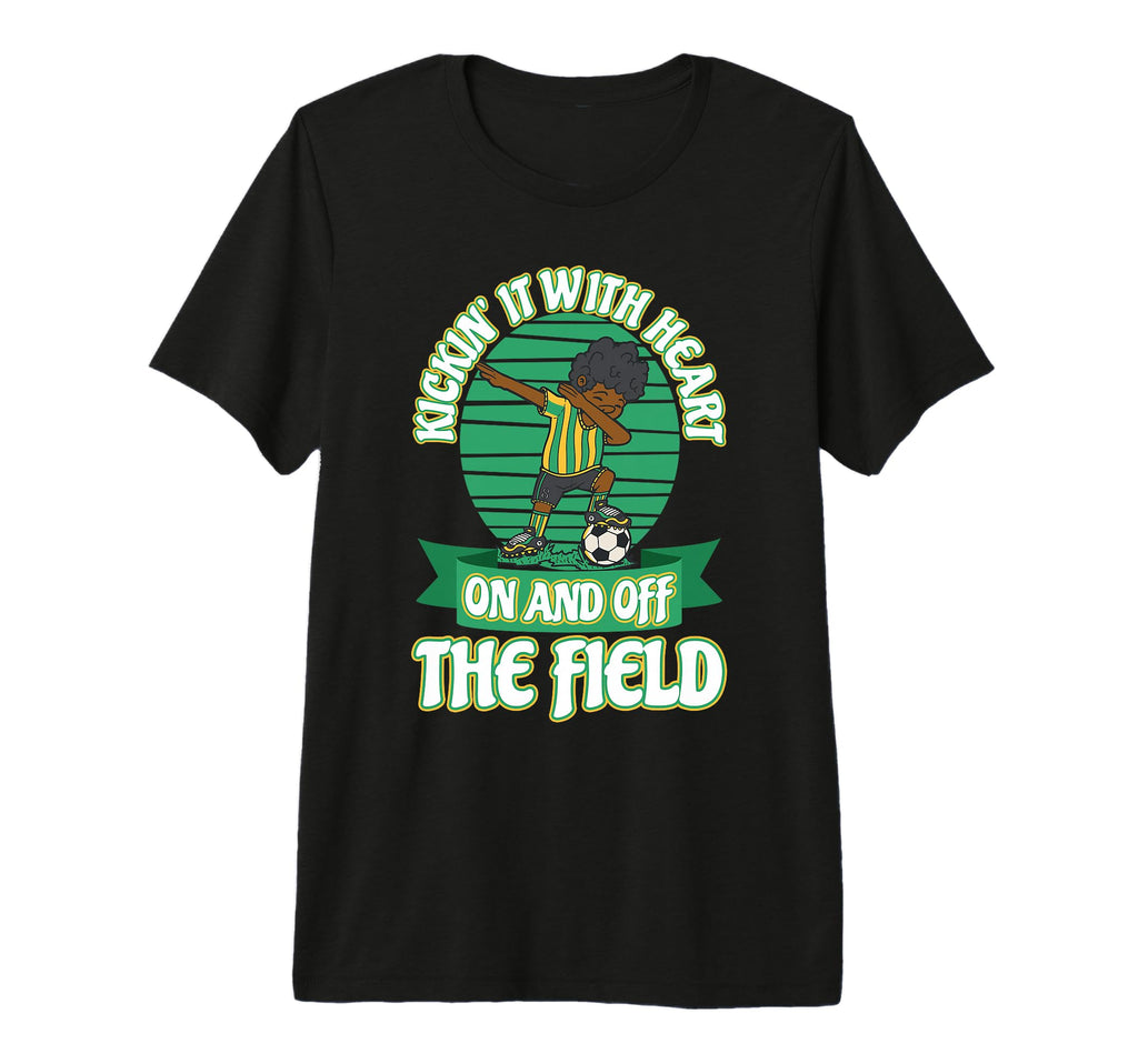 Kickin It Heart And Off Field Sporty T-Shirt - Streetwear Style Unisex