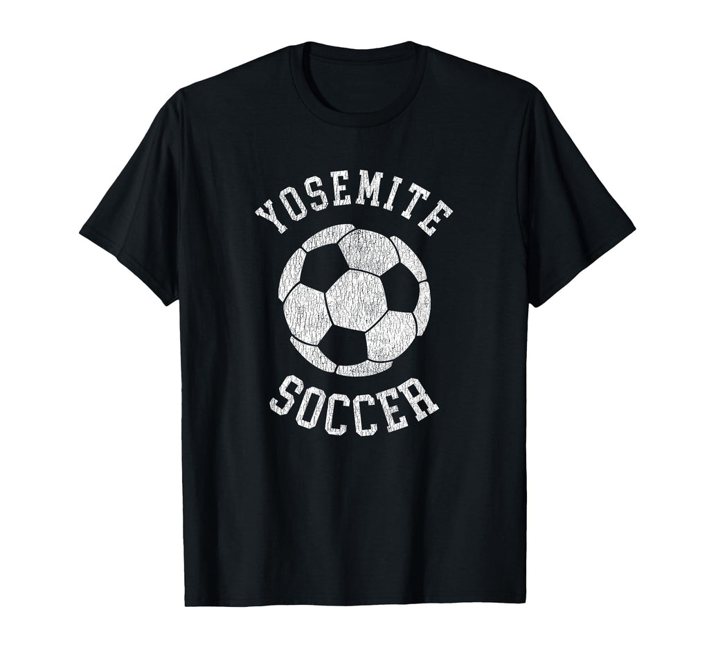 Yosemite Soccer Distressed 90S T-Shirt - Unique Graphic Unisex