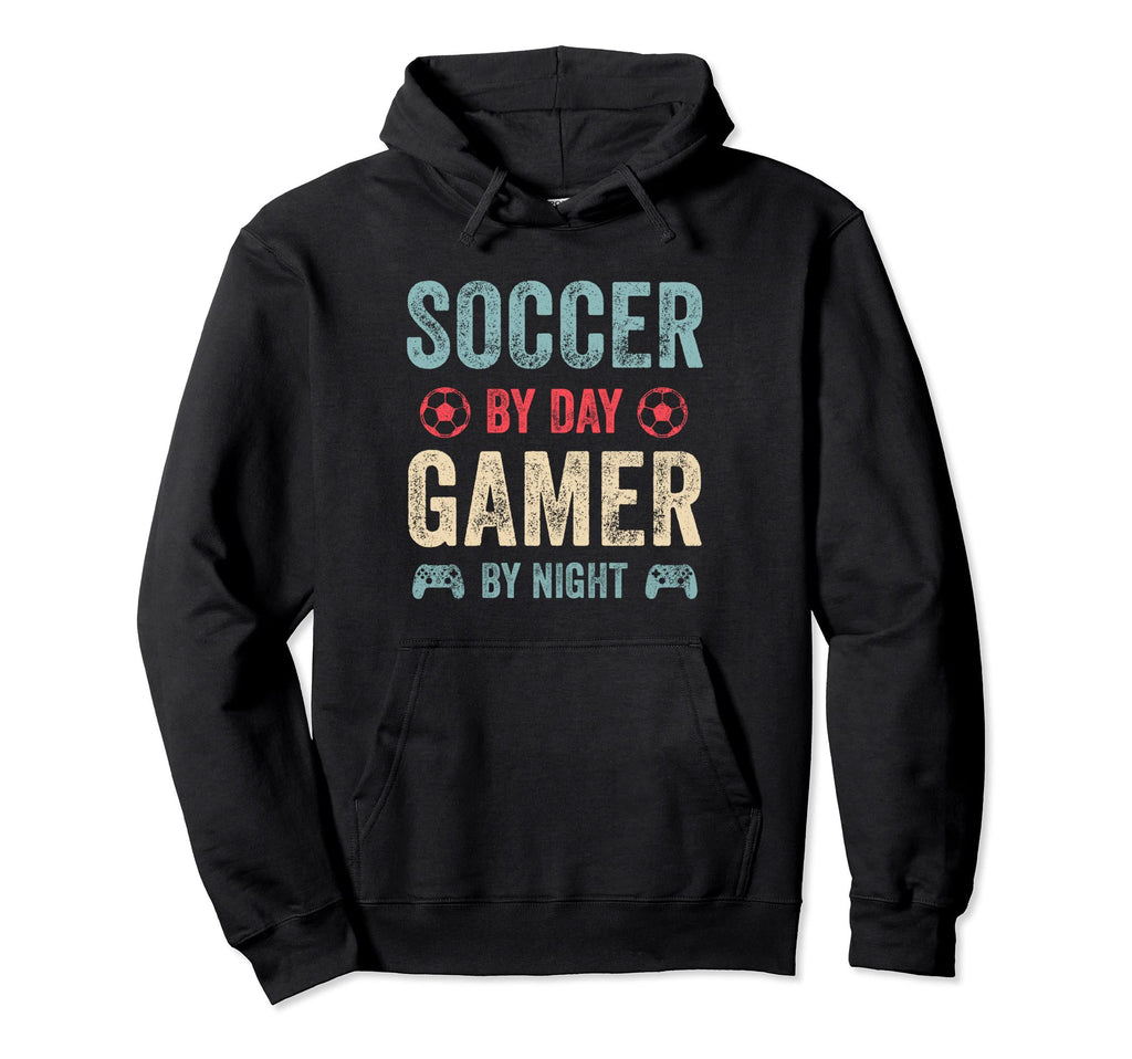 Funny Soccer Day Gamer Night Gamer Hoodie - Custom Art Print for Adults