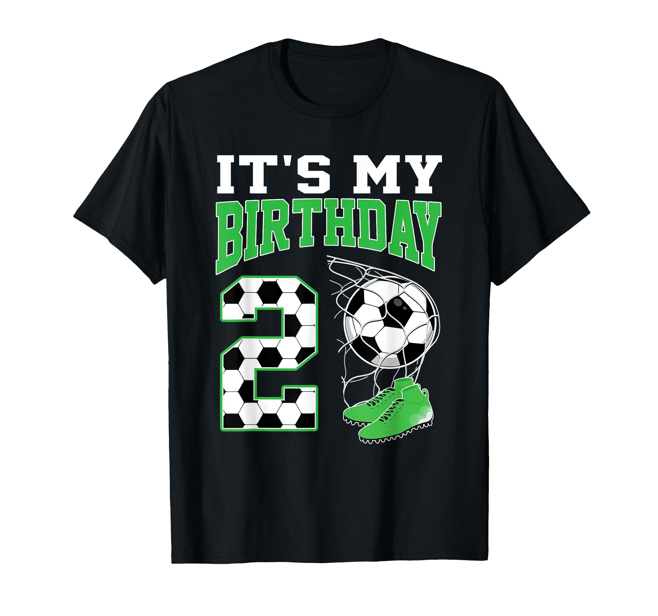 Its My 2Nd Birthday Soccer Party 2 T-Shirt - Casual Everyday Wear Unisex