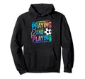 Praying Football Player Catholic Coach Hoodie - Graphic Print for Adults