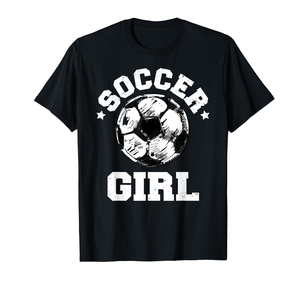 Soccer Funny Soccer Ball Distressed T-Shirt - Minimalist Print for Adults