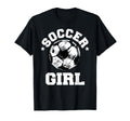 Soccer Funny Soccer Ball Distressed T-Shirt - Minimalist Print for Adults