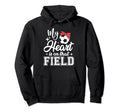 My Heart Is That Field Soccer Mom Hoodie - Graphic Print for Adults