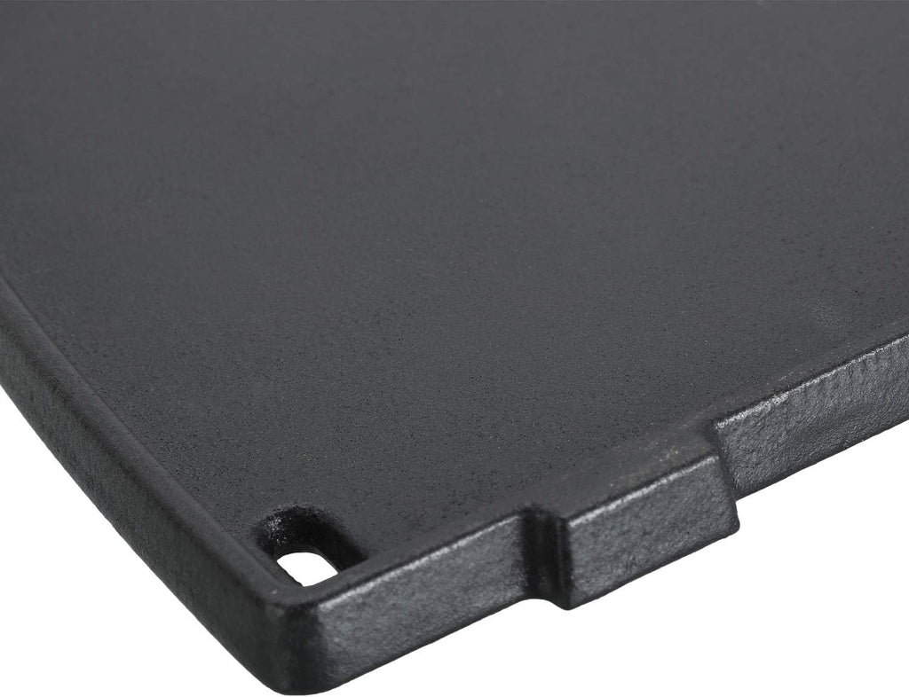 Uniflasy 6558 Cast Iron Griddle Plate for Weber Q1200 Q1000 Q120 Q100 Series Gas Grills, Cooking Griddle Replacement Parts for Weber Q1200 Q1000 Grill Accessories, 12.6 x 8.6 Inches