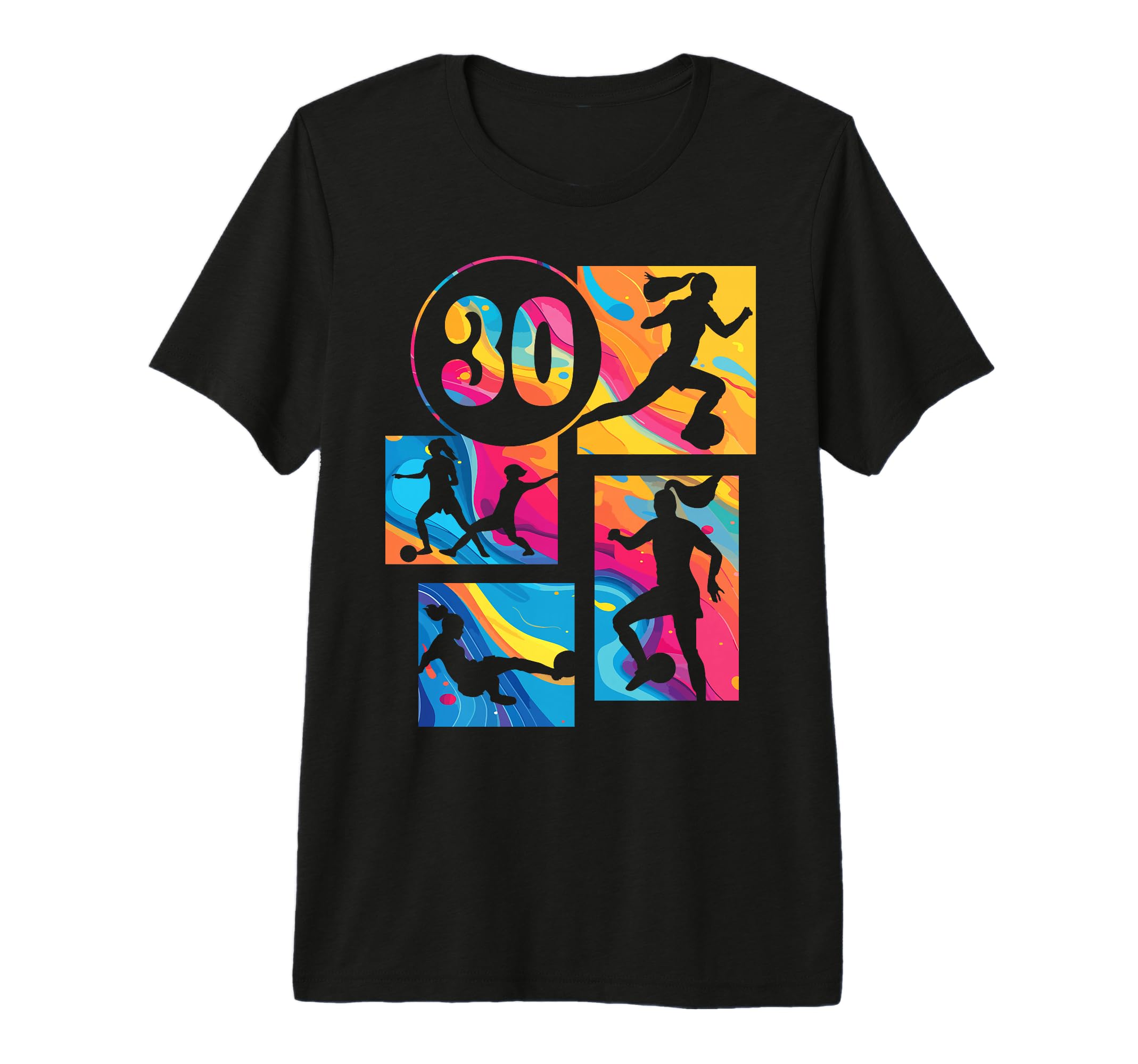 30Th Birthday Soccer Player T-Shirt - Casual Everyday Wear for Adults