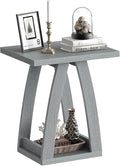 End Table, Side Table, Nightstand, Sofa Side Table with Shelf, Modern End Table for Living Room, Bedroom