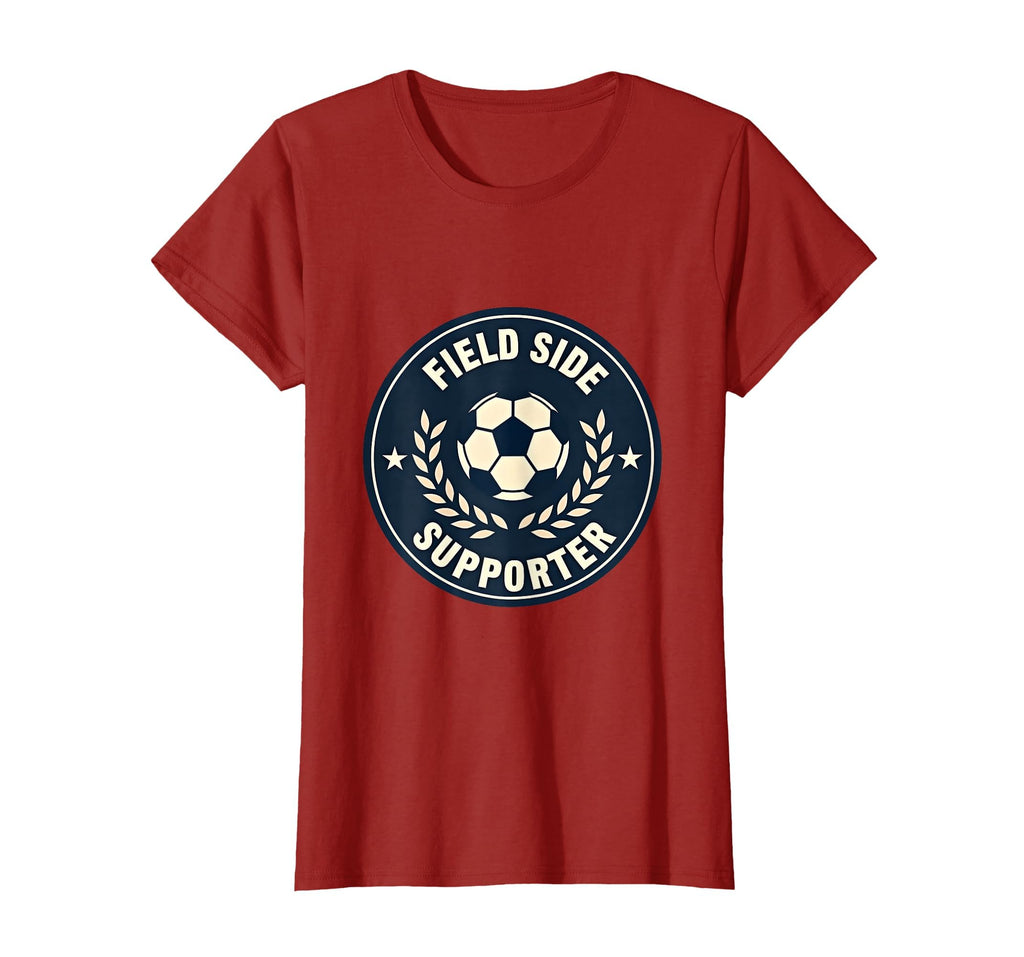 Field Side Supporter Soccer Mom T-Shirt - Aesthetic Graphic for Adults