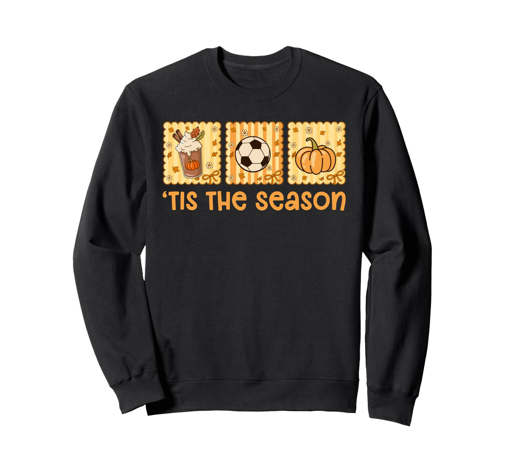 Tis Season Fall Season Pumpkin Spice Sweatshirt - Graphic Print Men Women