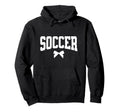 Soccer Team Soccer Player Soccer Mom Bow Hoodie - Minimalist Print Unisex