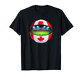 Canadian Flag Soccer Stadium Inside T-Shirt - Casual Everyday Wear Unisex