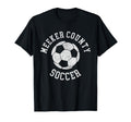 Meeker County Soccer Distressed 90S T-Shirt - Custom Art Print for Adults
