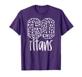 Titans Team Mascot School Spirit Game T-Shirt - Minimalist Print Unisex