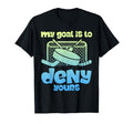 Hockey Goalkeeper Denial Funny Ice T-Shirt - Unique Graphic for Adults