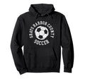 Grays Harbor County Soccer Distressed 90S Hoodie - Trendy Graphic Men Women