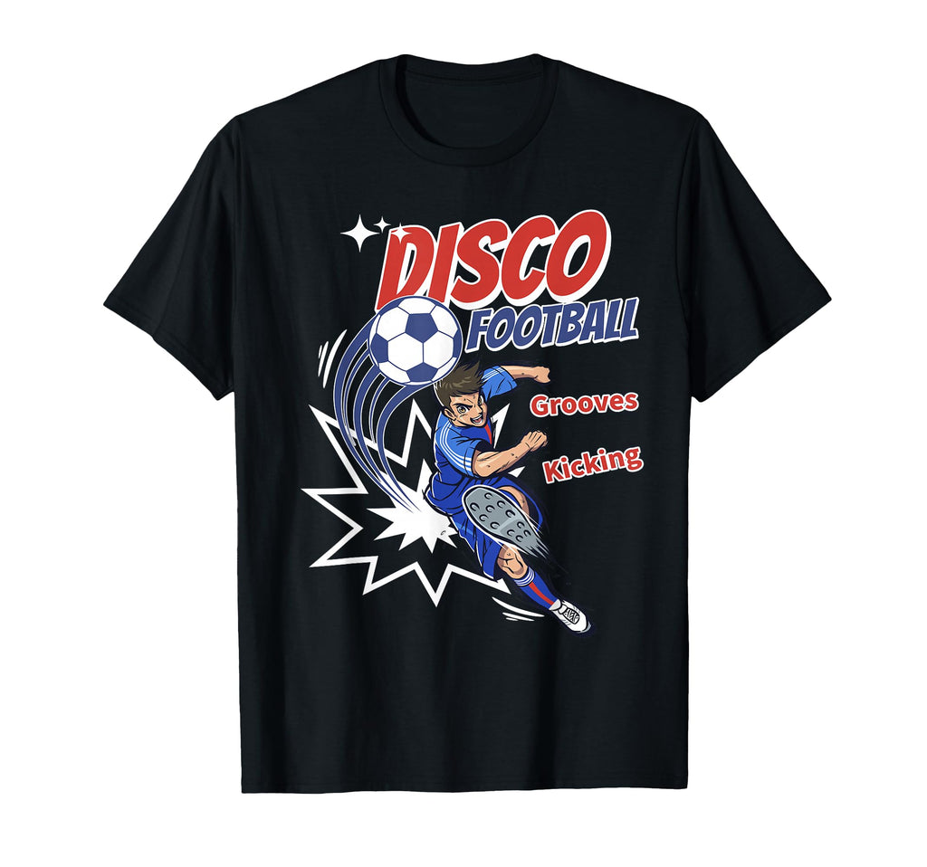 Energetic Football Vibes Groovy T-Shirt - Minimalist Print for Adults