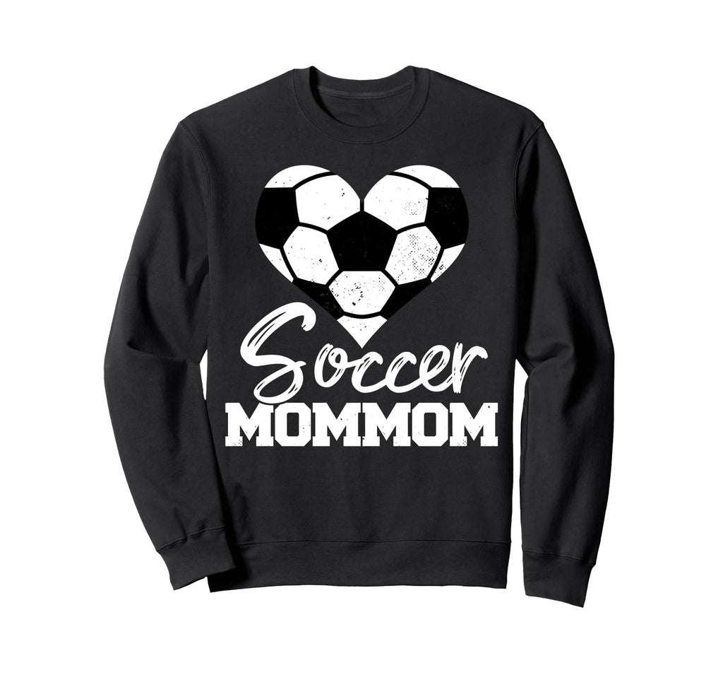 Soccer Mommom Heart Funny Sweatshirt - Casual Everyday Wear Men Women