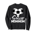 Soccer Mommom Heart Funny Sweatshirt - Casual Everyday Wear Men Women