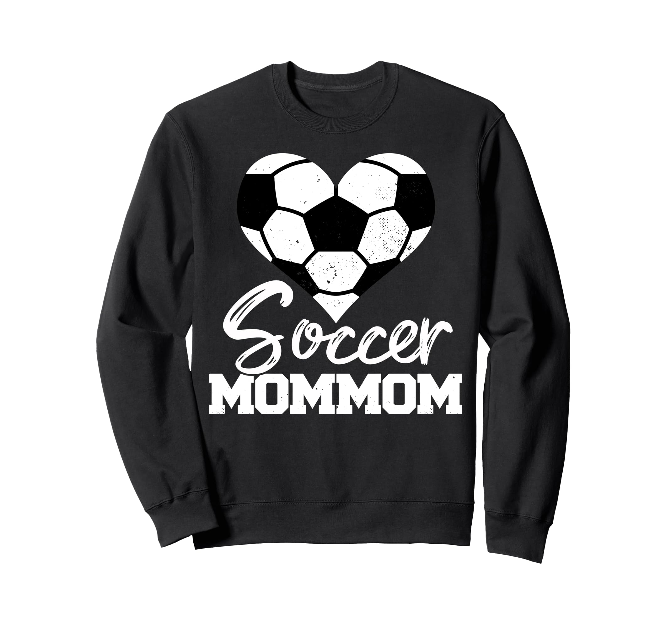 Soccer Mommom Heart Funny Sweatshirt - Casual Everyday Wear Men Women