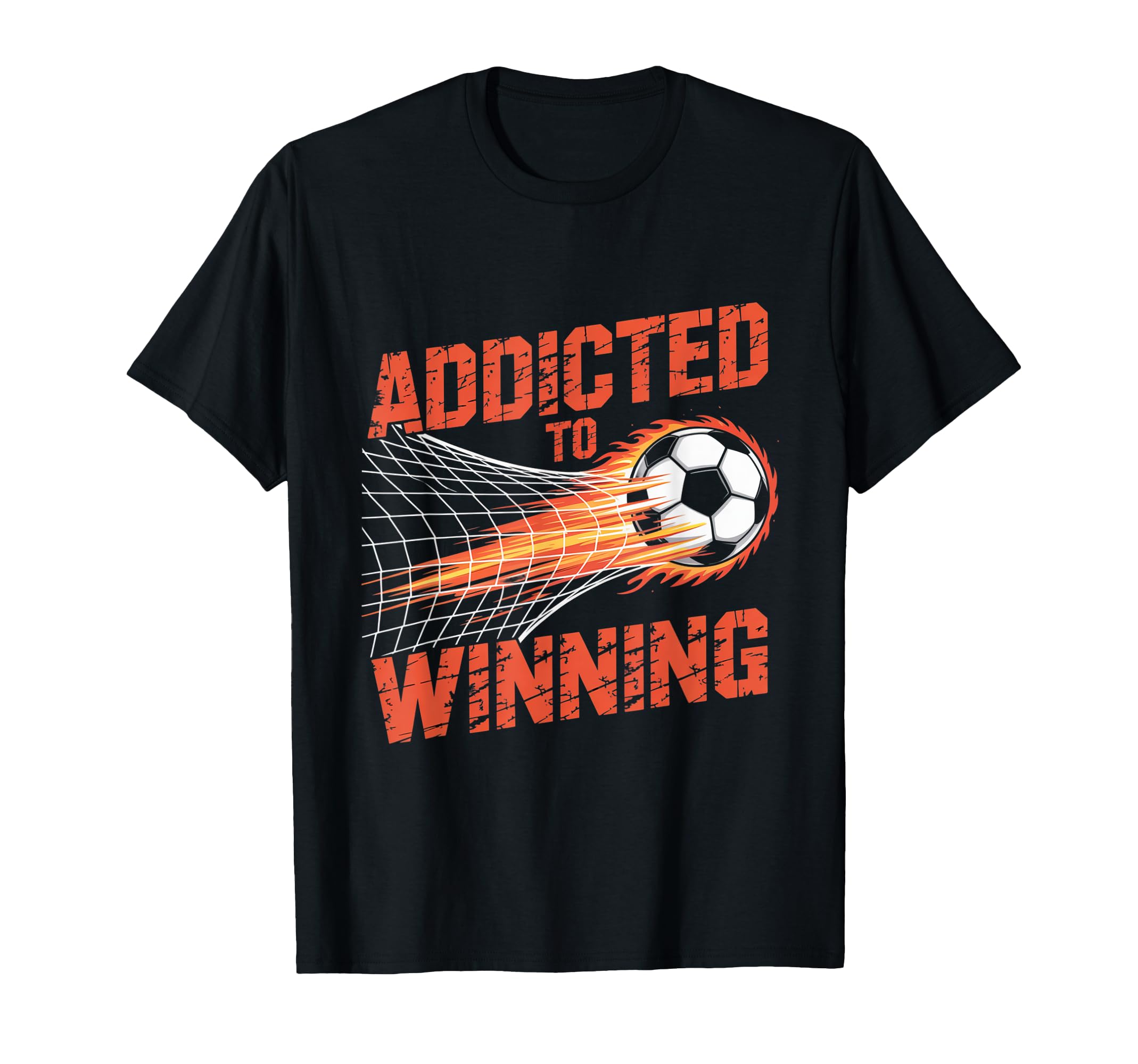 Addicted To Winning Soccer Champions T-Shirt - Casual Everyday Wear Unisex