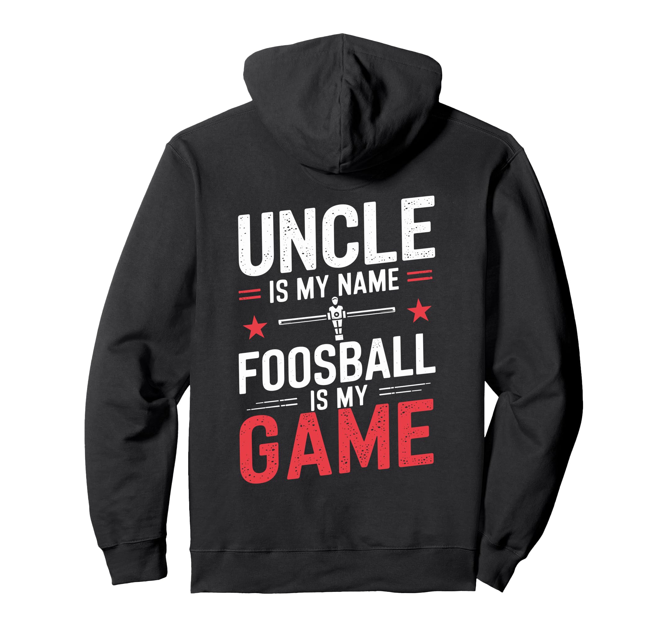 Funny Table Soccer Foosball Uncle Hoodie - Graphic Print for Adults