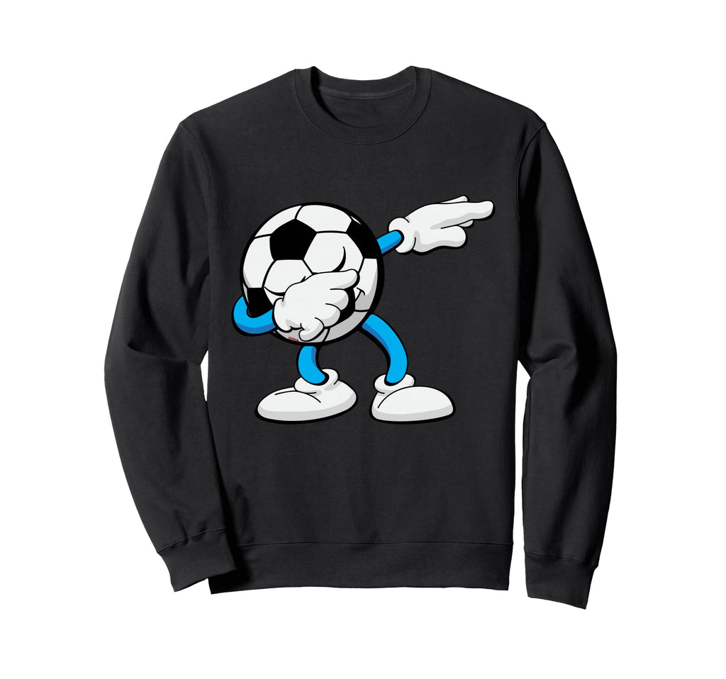 Dabbing Soccer Ball Funny Cartoon Sweatshirt - Streetwear Style Men Women