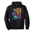 30Th Birthday Soccer Player Football 30 Hoodie - Trendy Graphic Unisex