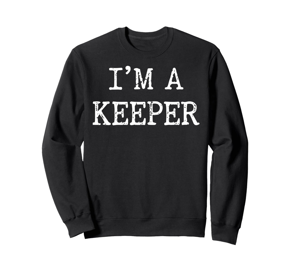 Im Keeper Soccer Goalie Sweatshirt - Minimalist Print for Adults