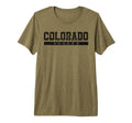 Colorado Soccer Black Text Tri Blend T-Shirt - Streetwear Style for Adults