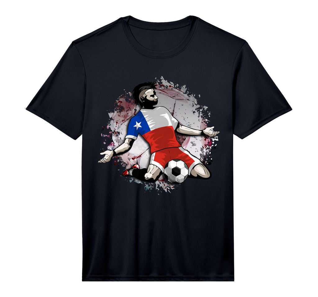 Chile Soccer Chilean National Flag T-Shirt - Novelty Apparel for Adults