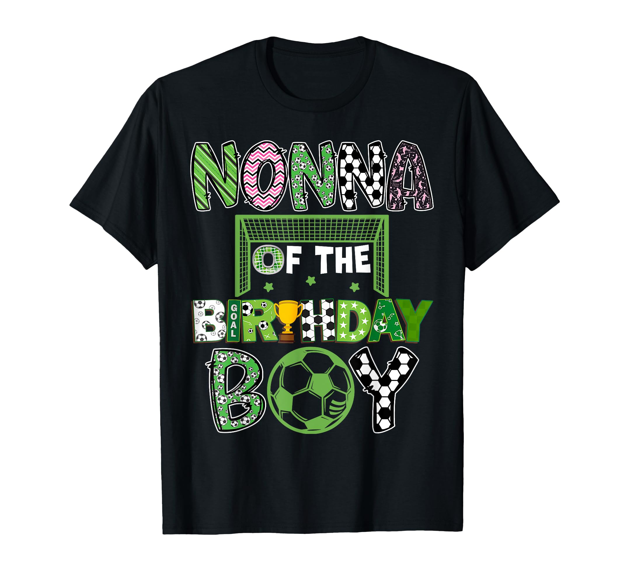 Nonna Birthday Soccer Player Birthday T-Shirt - Trendy Graphic Unisex