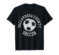 Tallapoosa County Soccer Distressed 90S T-Shirt - Trendy Graphic for Adults