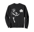 Rottweiler Playing Soccer Dog Lover Sweatshirt - Minimalist Print Unisex