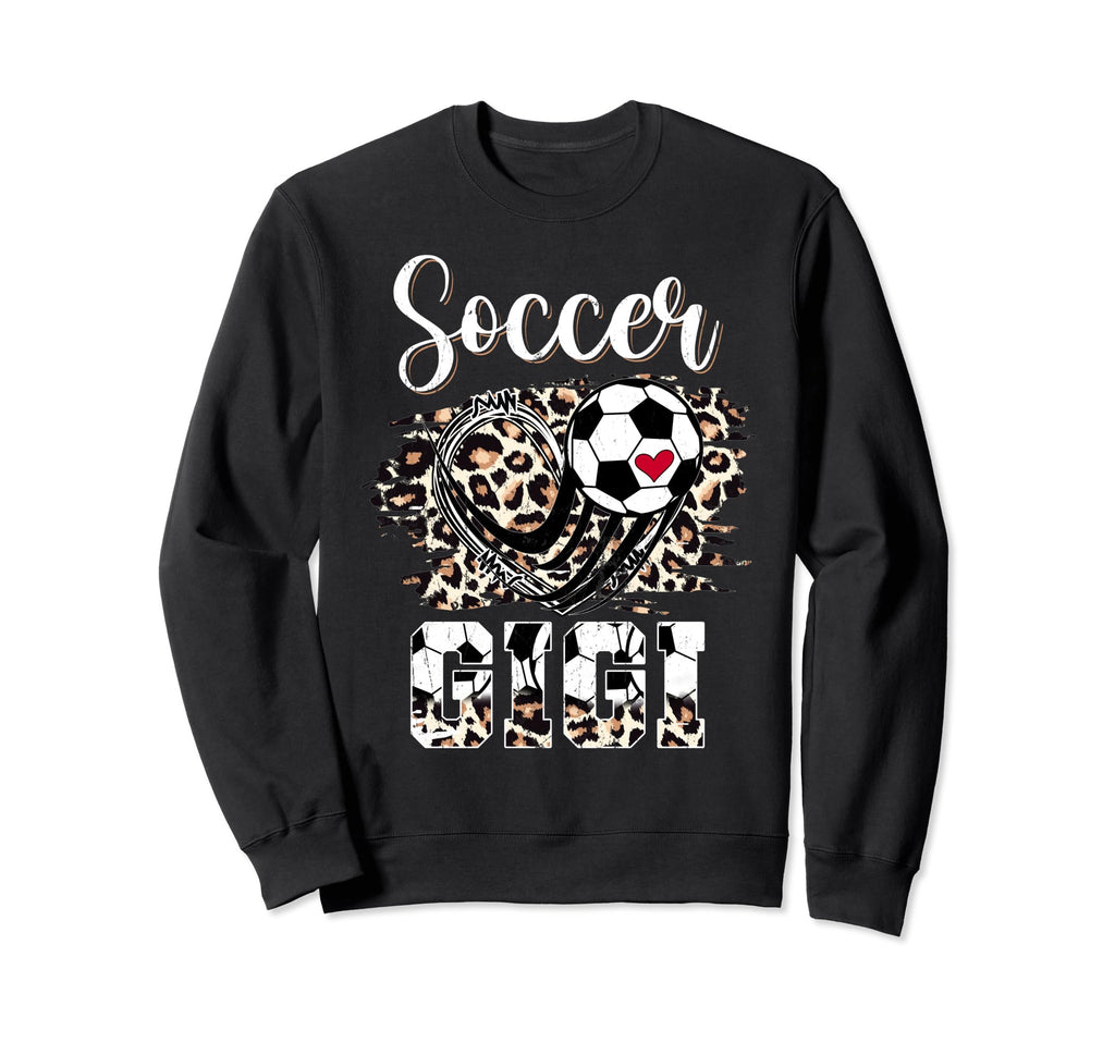Soccer Gigi Leopard Funny Mothers Sweatshirt - Minimalist Print Men Women