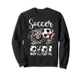 Soccer Gigi Leopard Funny Mothers Sweatshirt - Minimalist Print Men Women