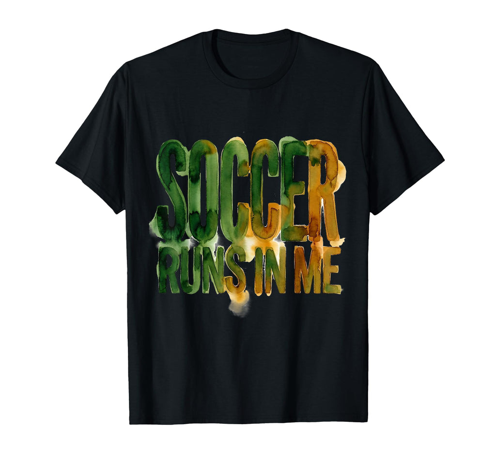 Soccer Runs Me Passionate Player T-Shirt - Custom Art Print Men Women