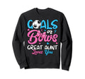 Gender Reveal Goals Or Bows Great Sweatshirt - Unique Graphic Men Women