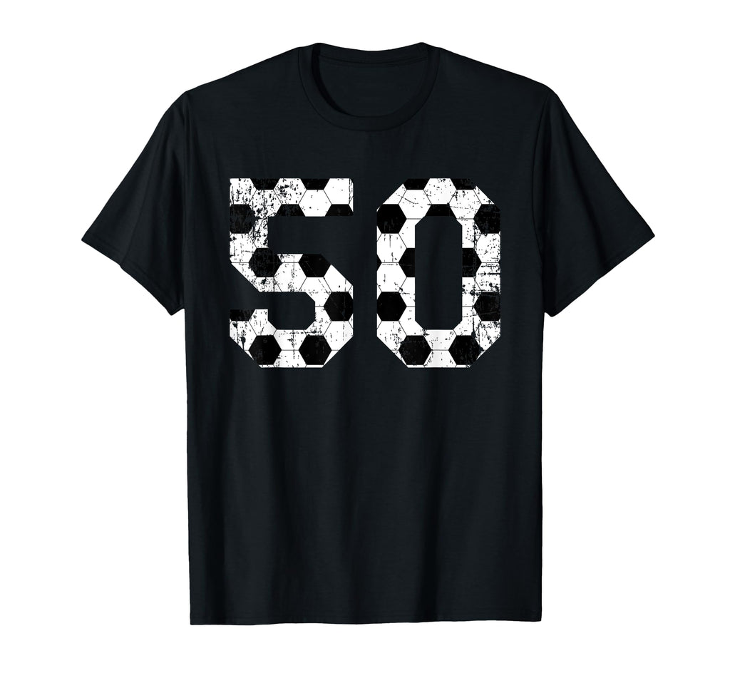 Soccer 50 Jersey Number T-Shirt - Fun Novelty Design Unisex