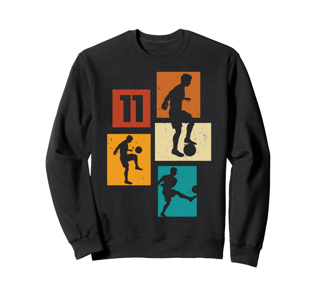 11Th Birthday Soccer Player Sweatshirt - Fun Novelty Design Men Women