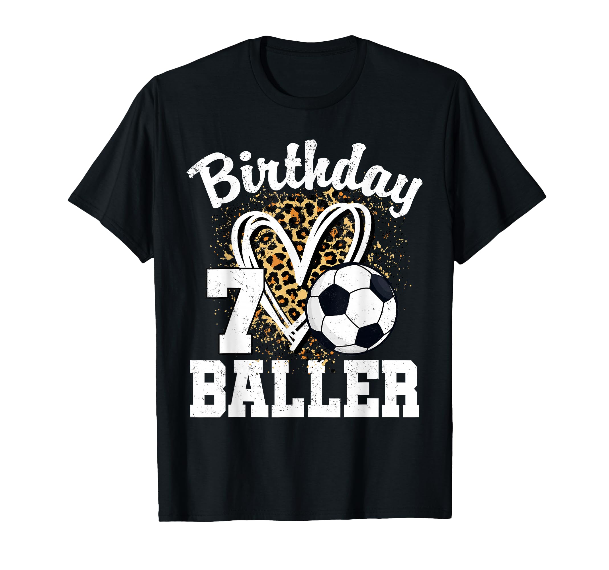 7Th Birthday Baller 7 Year Old Birthday T-Shirt - Novelty Apparel Unisex
